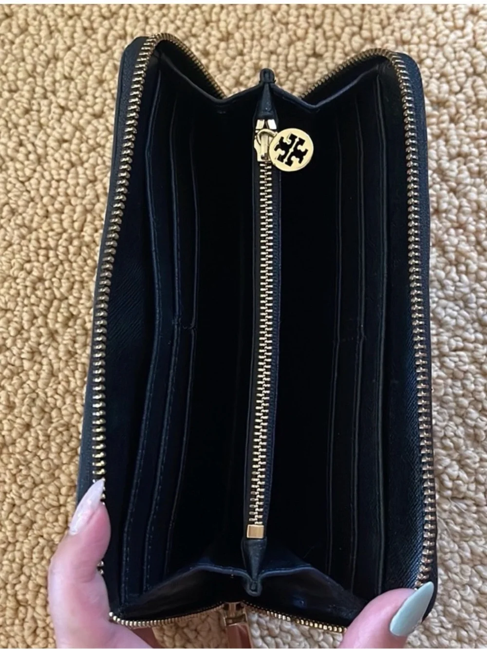Tory Burch compact zip